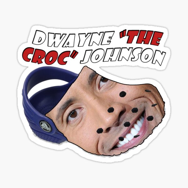 Dwayne the rock Johnson 1990's funny picture  Sticker for Sale by  nydollarslice