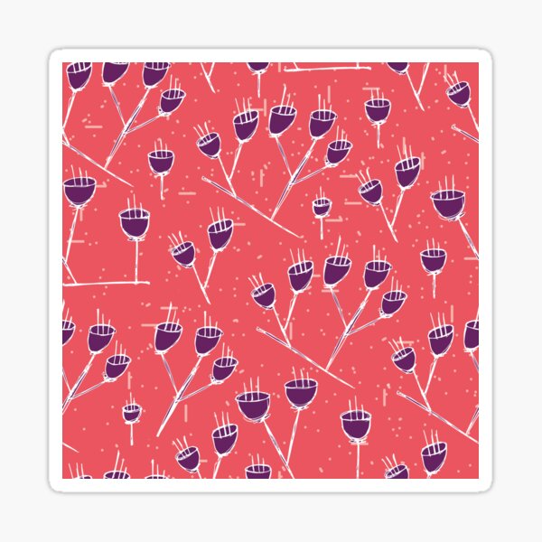 Tulip Tree - Coral Sticker