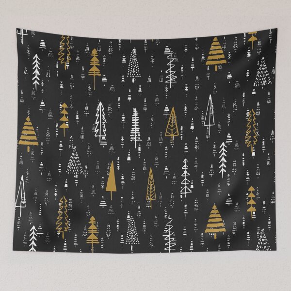 Item preview, Beautiful White and Gold Christmas Trees  designed and sold by GDCdesigns.