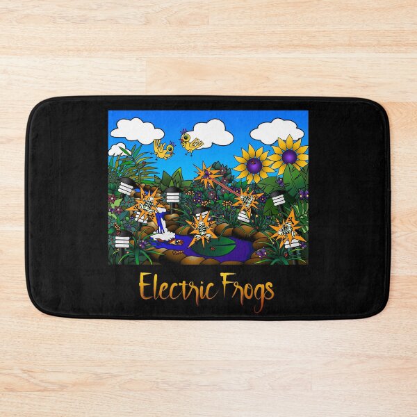 Item preview, Electric Frogs - With Title by Amanda M Lucas designed and sold by Amanda Lucas.