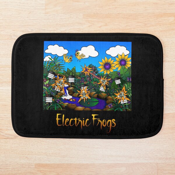 Item preview, Electric Frogs - With Title by Amanda M Lucas designed and sold by Amanda Lucas.