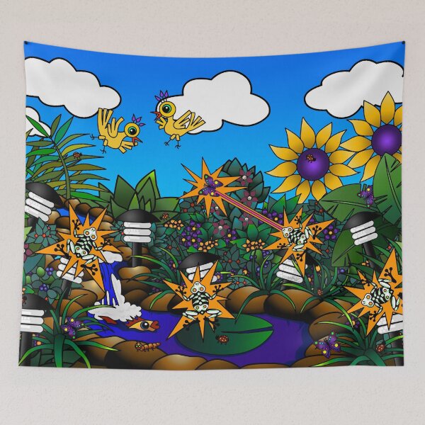 Item preview, Electric Frogs by Amanda M Lucas designed and sold by Amanda Lucas.