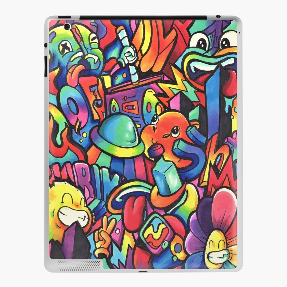 G A L A C T I C // Copic Marker Doodle iPad Case & Skin for Sale