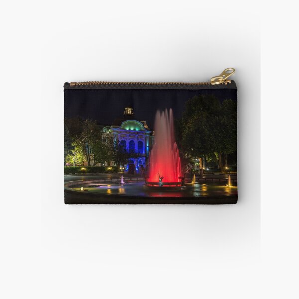 Item preview, Jewel Toned Pelican Fountain - Ruby Red Amber and Sapphire Blue designed and sold by Georgia Mizuleva.