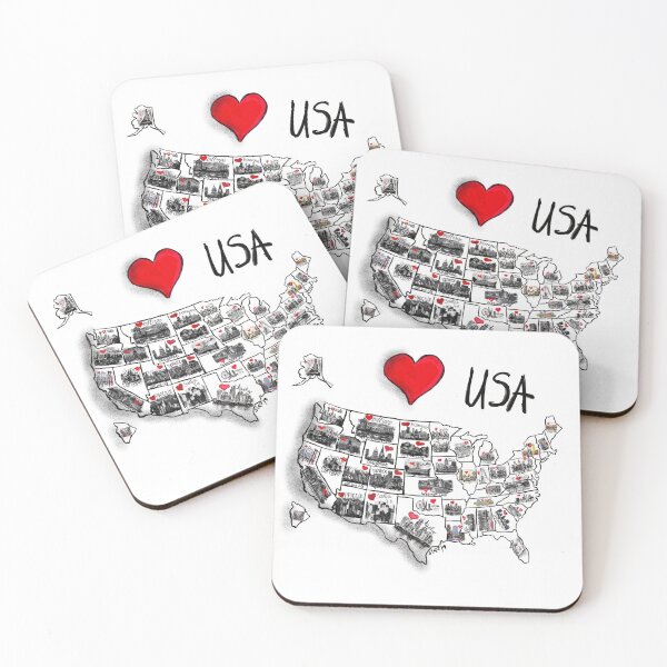 Item preview, I love USA  designed and sold by sladjana.
