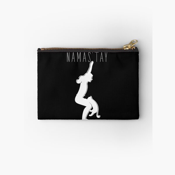 Artikelvorschau, Namas’tay cat yoga typography text art quote by Word Fandom - wordfandom entworfen und verkauft von Kerry Pritchard.