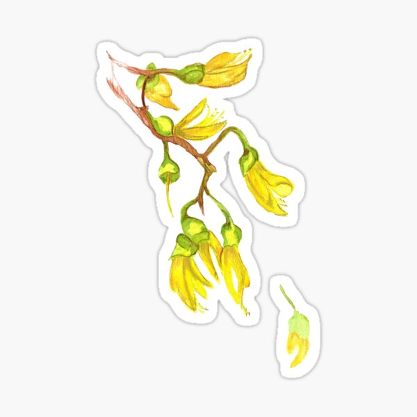 Item preview, Kowhai flower designed and sold by Faerieglen.