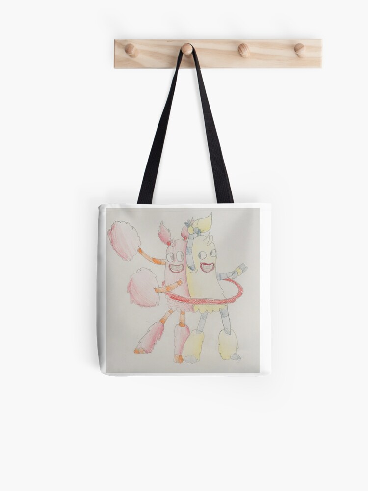 My Singing Monsters Fan Art Yippee Yay Pom Pom Tote Bag By Kattydraws Redbubble - yippe yay roblox