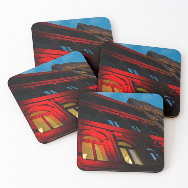 Item preview, City Night Walks - the Red Facade designed and sold by Georgia Mizuleva.