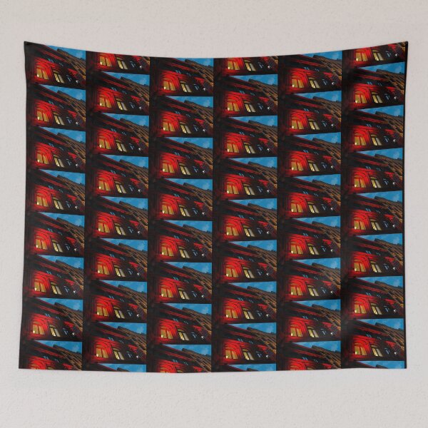 Item preview, City Night Walks - the Red Facade designed and sold by Georgia Mizuleva.
