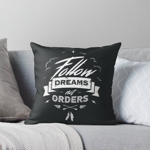 Item preview, FOLLOW DREAMS NOT ORDERS white designed and sold by snevi.