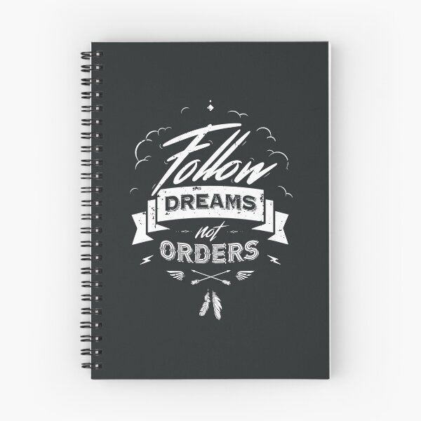 Item preview, FOLLOW DREAMS NOT ORDERS white designed and sold by snevi.