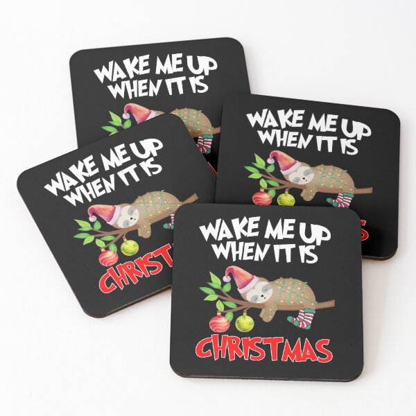 Item preview, Wake Me Up When It's Christmas Cute Sloth Christmas Features designed and sold by marcek.