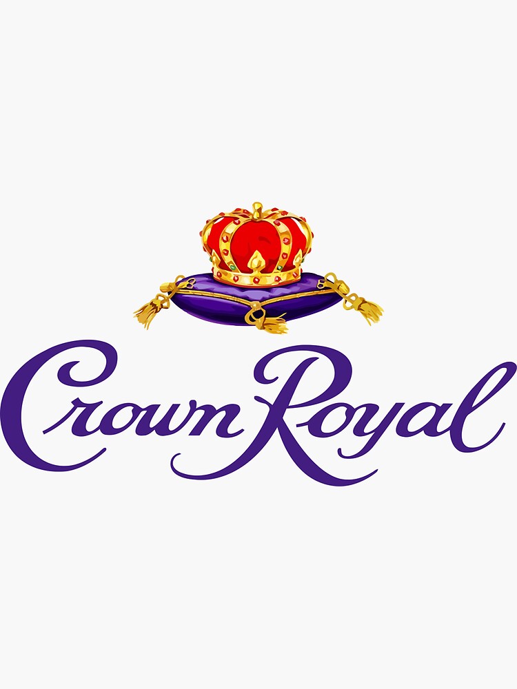 "Crown Royal " Sticker for Sale by atrin Redbubble