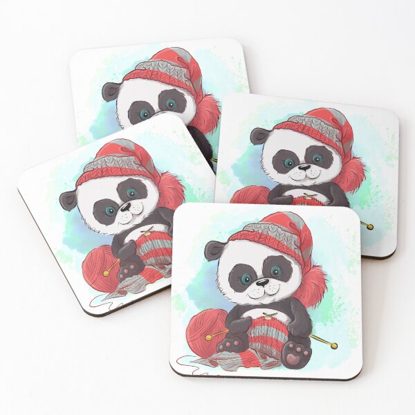 Item preview, Cute panda knits Cartoon designed and sold by banglalook.