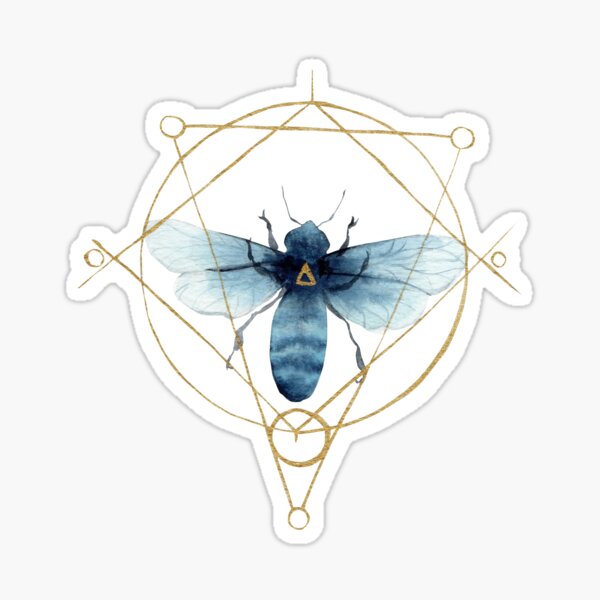 Item preview, Geometric Bee designed and sold by Threeleaves.