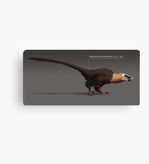 Deinonychus paleoart Canvas Print
