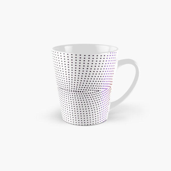 Grid, net, pattern, design, gradation, metallic, abstract, weaving, tile, fiber, halftone, repetition, spotted, textile, backgrounds, textured, geometric shape, square Tall Mug