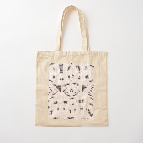 Grid, net, pattern, design, gradation, metallic, abstract, weaving, tile, fiber, halftone, repetition, spotted, textile, backgrounds, textured, geometric shape, square Cotton Tote Bag