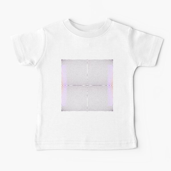 Grid, net, pattern, design, gradation, metallic, abstract, weaving, tile, fiber, halftone, repetition, spotted, textile, backgrounds, textured, geometric shape, square Baby T-Shirt