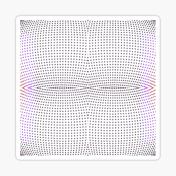 Grid, net, pattern, design, gradation, metallic, abstract, weaving, tile, fiber, halftone, repetition, spotted, textile, backgrounds, textured, geometric shape, square Sticker