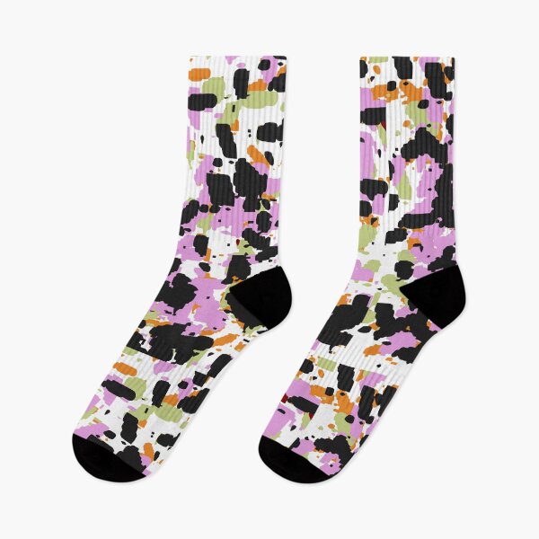 Item preview, Retro Splattered Paint Pink Black Multi designed and sold by PageDesigns.