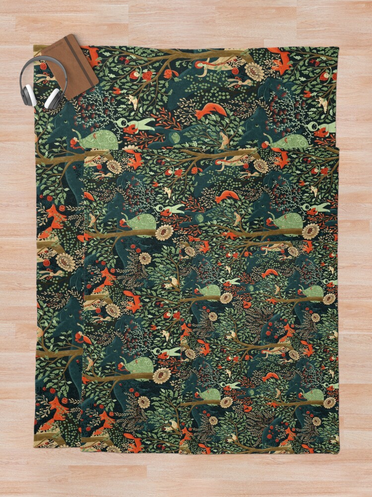 Alternate view of Whimsical Wonderland Throw Blanket