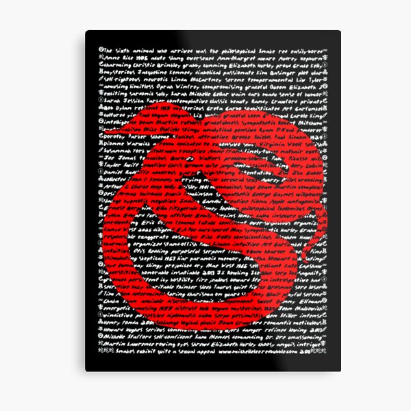 "The Year Of The Snake / Serpent" Metal Print