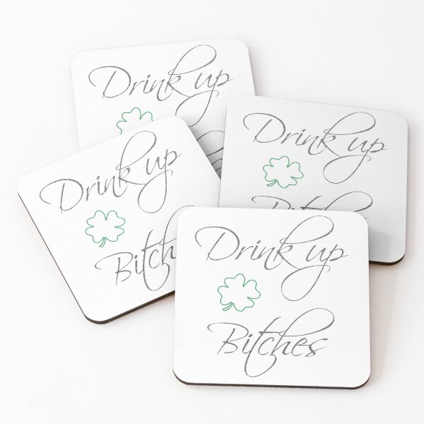 Item preview, Drink Up Bitches St Patrick's Day Glitter Shamrock designed and sold by livianasgifts.
