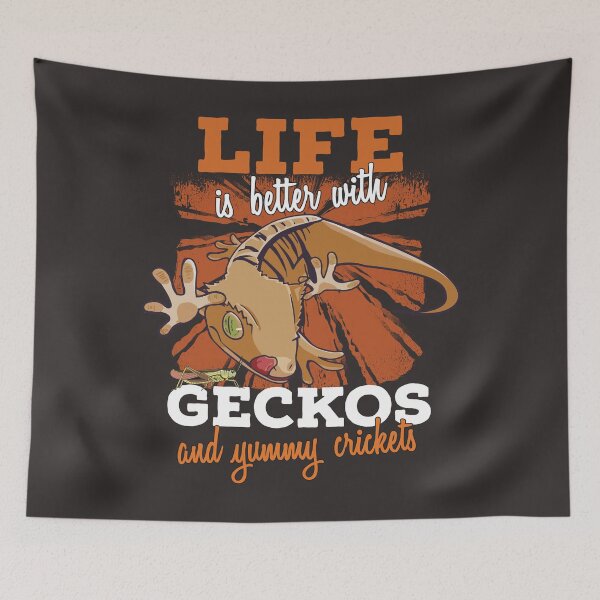 Item preview, Funny Crested Gecko Gift Art designed and sold by MrEddie10.