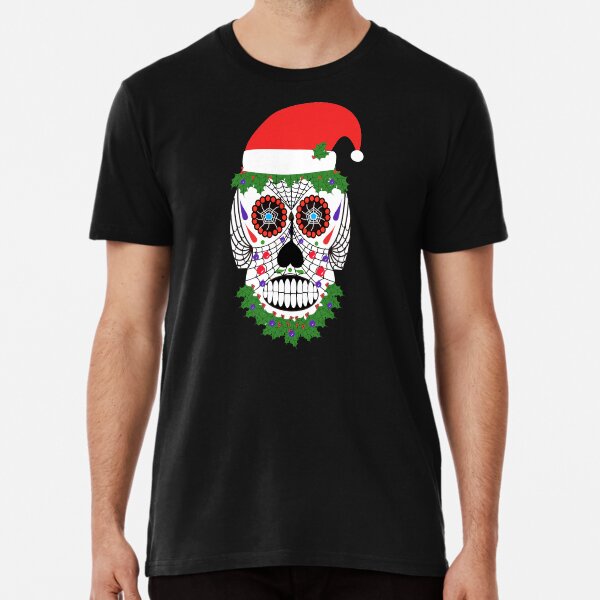 Item preview, Santa skeleton face with spider webs designed and sold by designInk.