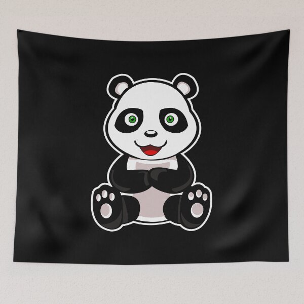 Item preview, Sweet panda bear cartoon cartoon designed and sold by shurikaner.