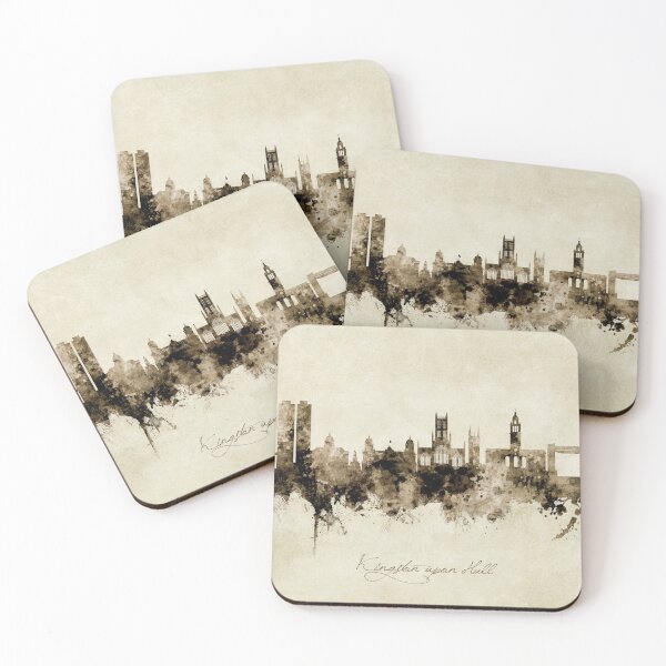 Item preview, Kingston upon Hull England Skyline designed and sold by ArtPrints.