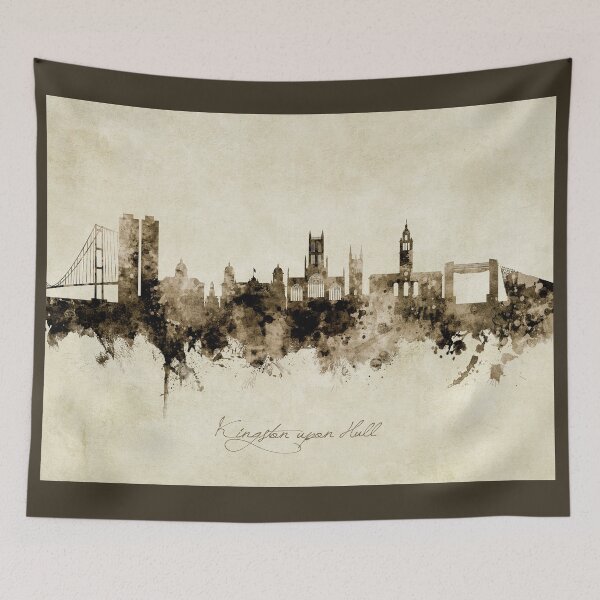 Item preview, Kingston upon Hull England Skyline designed and sold by ArtPrints.