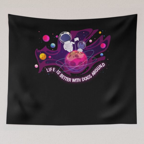 Item preview, Life is better with dogs I love animals dog love designed and sold by ChrisFeil.