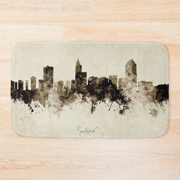 Item preview, Raleigh North Carolina Skyline designed and sold by ArtPrints.
