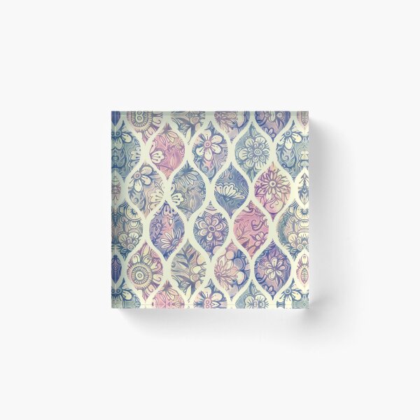 Item preview, Patterned & Painted Floral Ogee in Vintage Tones designed and sold by micklyn.