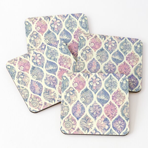 Item preview, Patterned & Painted Floral Ogee in Vintage Tones designed and sold by micklyn.