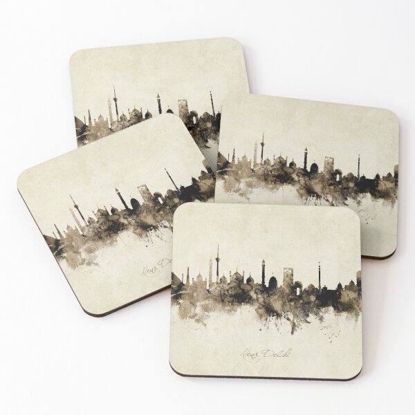 Item preview, New Delhi India Skyline designed and sold by ArtPrints.