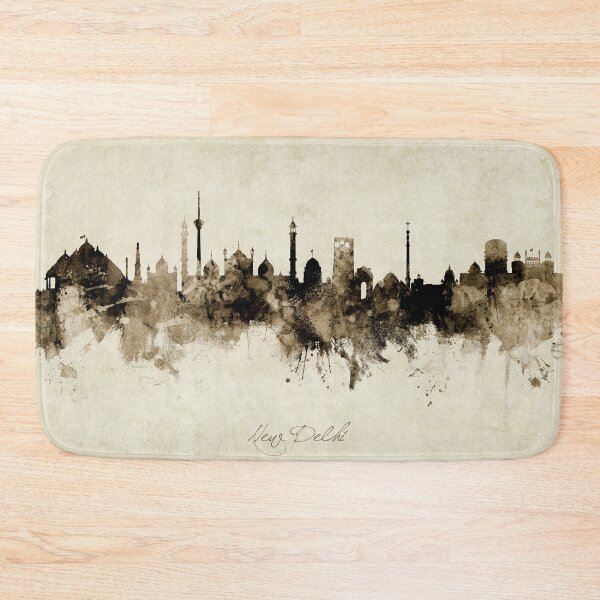 Item preview, New Delhi India Skyline designed and sold by ArtPrints.