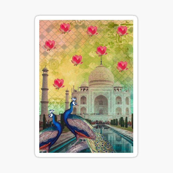Taj Mahal Art Sticker