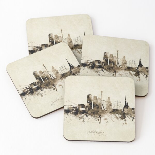 Item preview, Gothenburg Sweden Skyline designed and sold by ArtPrints.