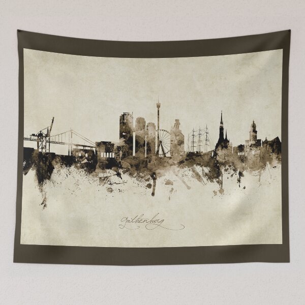 Item preview, Gothenburg Sweden Skyline designed and sold by ArtPrints.