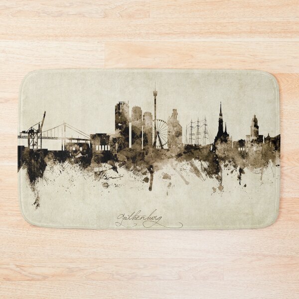 Item preview, Gothenburg Sweden Skyline designed and sold by ArtPrints.