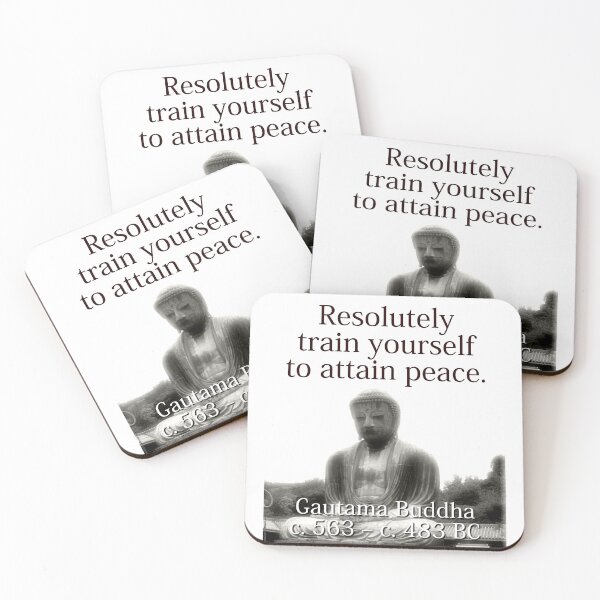 Item preview, Resolutely Train Yourself - Buddha designed and sold by CrankyOldDude.