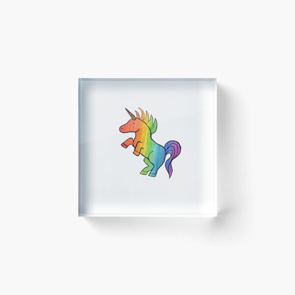 Item preview, Colourfull rainbow Unicorn designed and sold by artbyjanina.