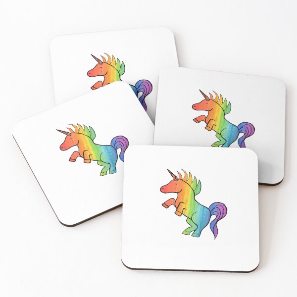 Item preview, Colourfull rainbow Unicorn designed and sold by artbyjanina.