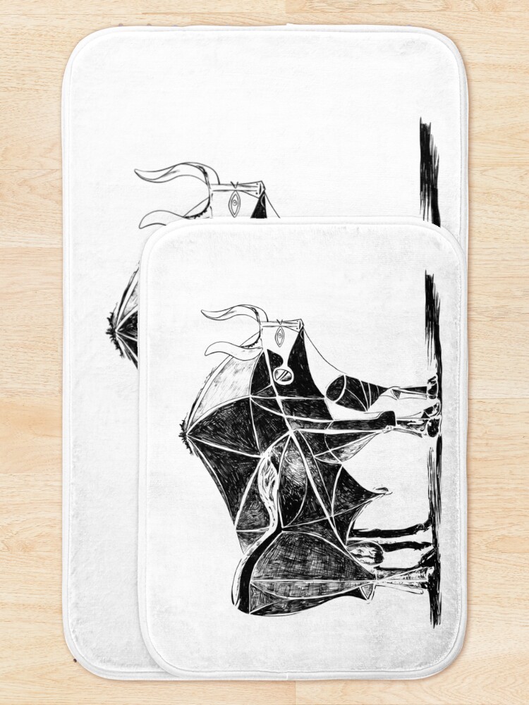Alternate view of Picasso's Bull Bath Mat