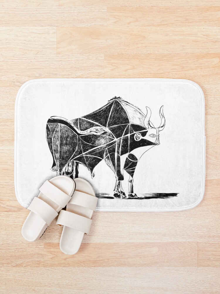 Alternate view of Picasso's Bull Bath Mat