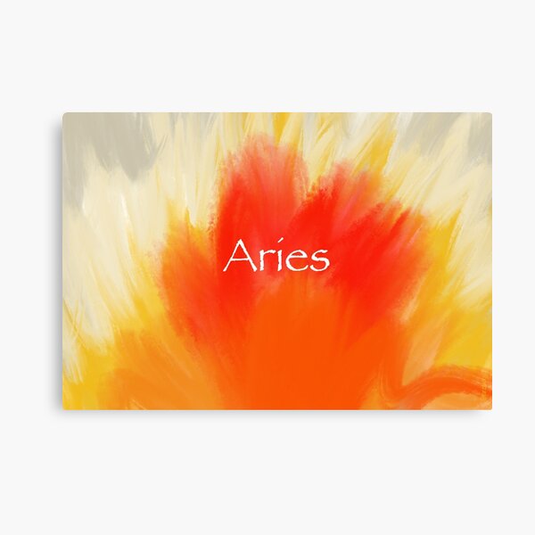 Aries Burst of Fire Canvas Print